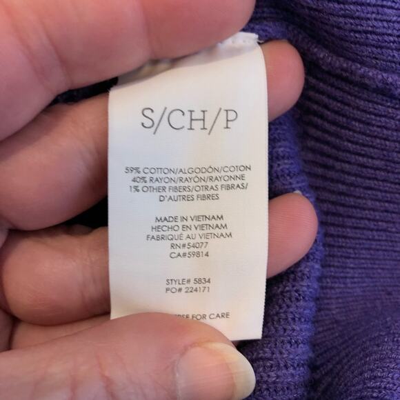 Cabi Sunday French Violet purple button front cardigan sweater size Small #5834 - Picture 11 of 16